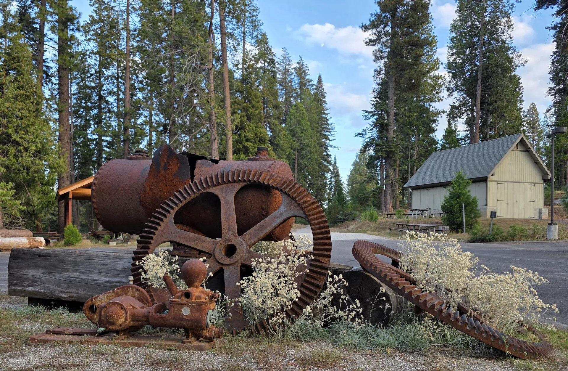 antique logging equipment