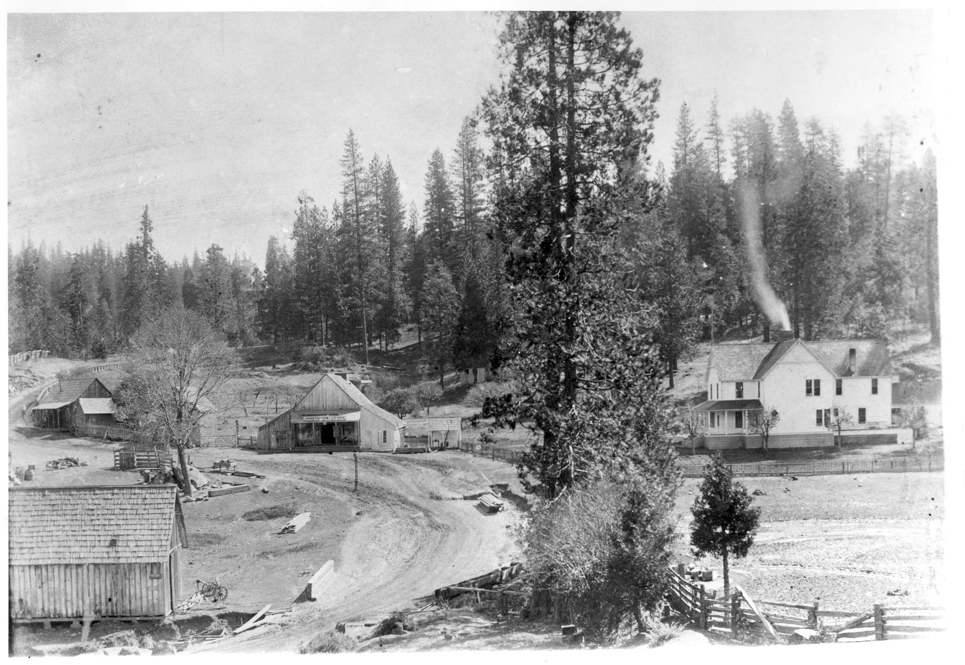 vintage photo of shaver lake hotel